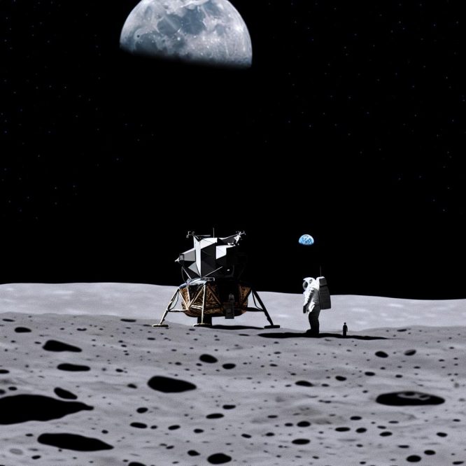 The significance of Apollo 11's moon landing.